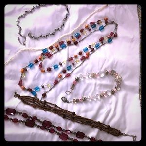 Lot of 6 costume necklaces